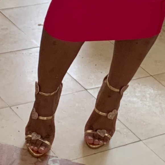 ‼️SOLD‼️Giuseppe Zanotti Metallic Three-Strap Sandal - Picture 2 of 6